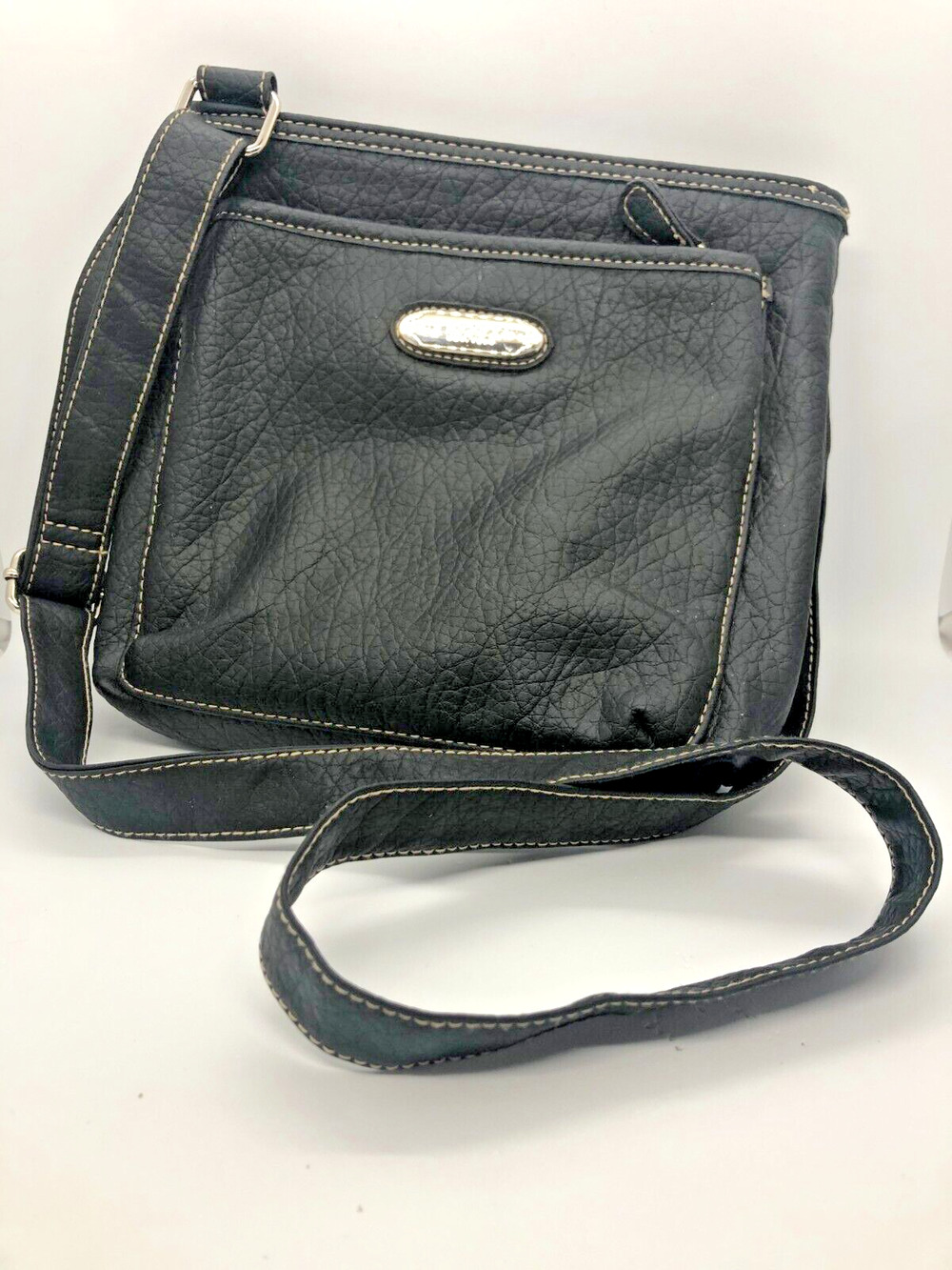 Rosetti Crossbody Purse Women Small Black Soft Faux Leather Shoulder Bag Pockets